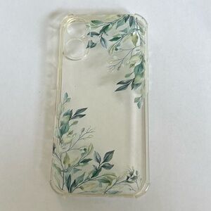 iPhone 16 Floral Clear Phone Case